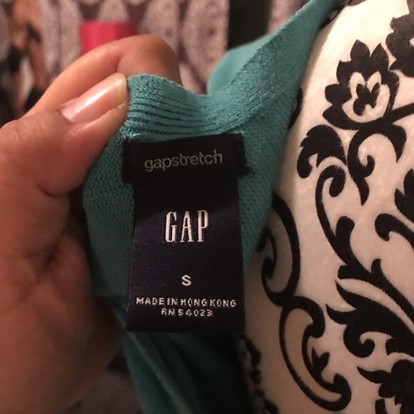 Gap wrap Vneck sweater turquoise - Picture 6 of 6